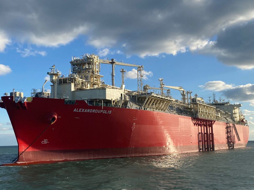 Gastrade’s FSRU “ALEXANDROUPOLIS” arrived in Greece